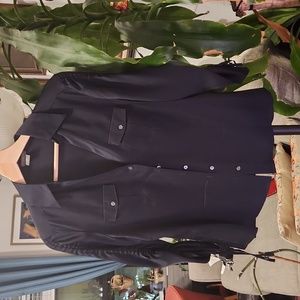 Silk shirt! Ann Taylor, black, 10p